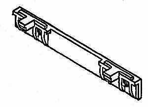 Details West FB-197 HO Scale Fuel Tank Brackets -- EMD End-Type pkg(2)