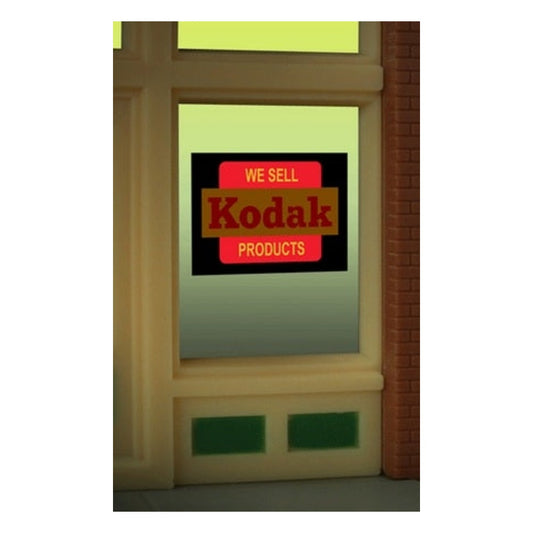 Miller Engineering 8875 O/HO Scale Kodak Window Sign