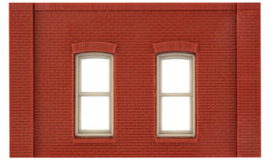 Design Preservation Models 30130 HO Scale Modular Building System(TM) -- One-Story Wall Sections w/Rectangular Windows - Kit