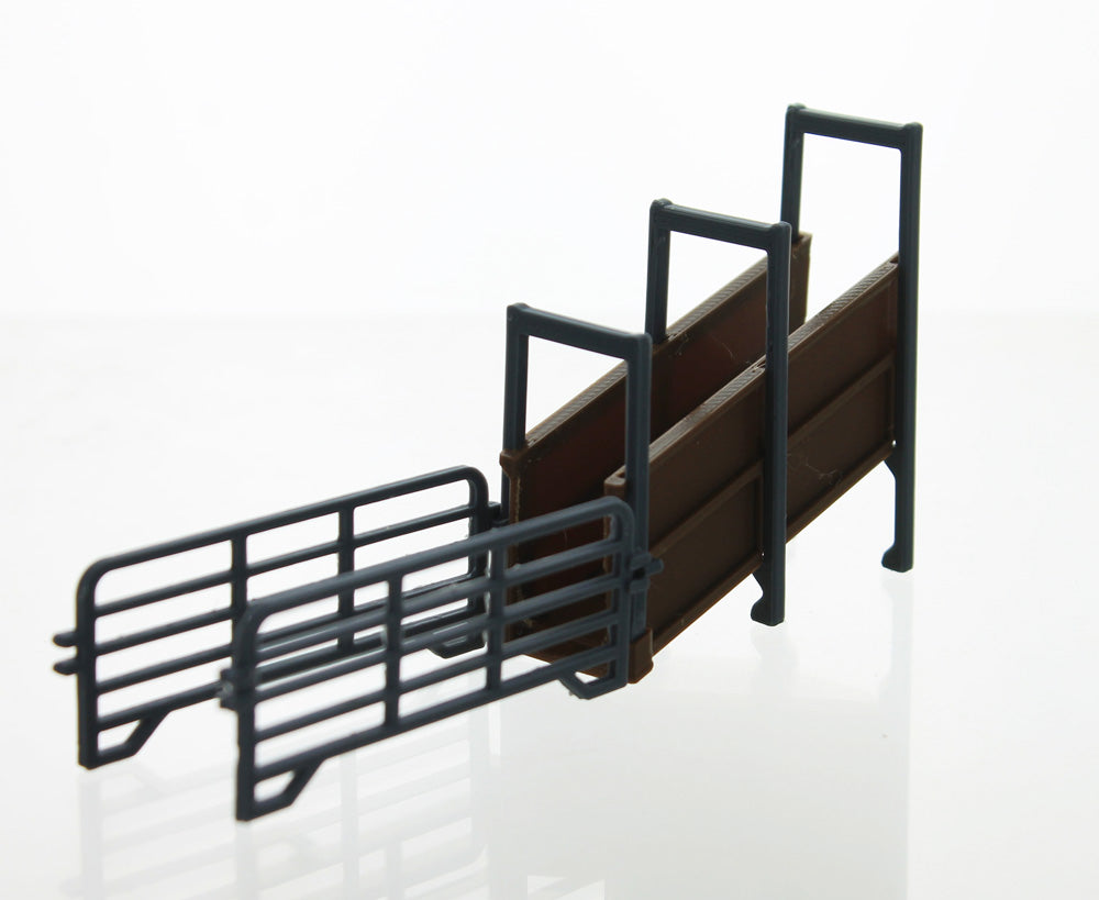 3D To Scale 64-310-BN 1/64 – Livestock Loading Chute Brown Trailer Height