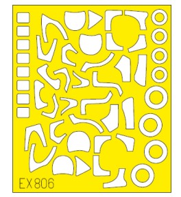 Eduard EX806 1/48 Mask Aircraft- Mi24D TFace for EDU & ZVE