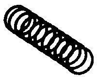 Kadee 622 HO Scale Knuckle Spring -- For Standard-Head Couplers pkg(12)