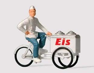 Preiser 28075 HO Scale Individual Figures - Working People Ice Cream