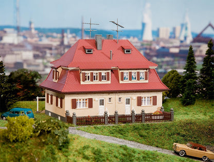 Faller 130464 HO Scale Duplex House with Dormers Model Kit