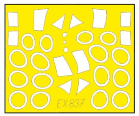 Eduard EX837 1/48 Mask Aircraft- SR71A TFace for RVL