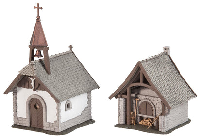 Faller 130571 HO Scale Rural Chapel & Bakehouse Set Kit