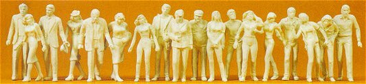 Preiser 65601 O Scale Unpainted Figure Set -- Passers-By