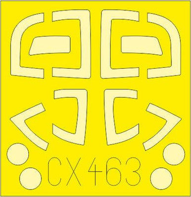 Eduard CX463 1/72 Mask Jet Provost T.3 / T.3afor Airfix Canopy Mask