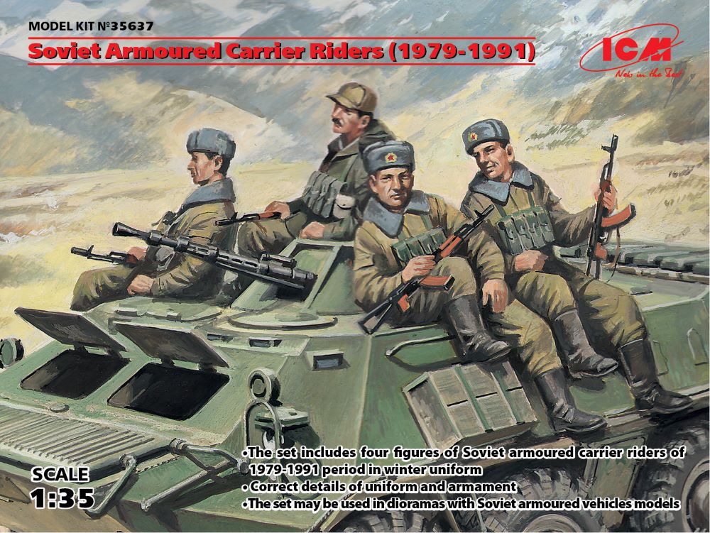 ICM Models 35637 1/35 Soviet Armored Carrier Riders 1979-1991 (4)