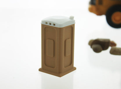 3D To Scale 50-141-BN 1/50 Porta-Potty, Natural Brown