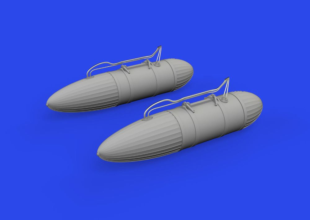 Eduard 672374 1/72 Aircraft- P51D 108 Gal. Paper Drop Tanks for EDU (Resin)