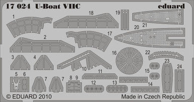 Eduard 17024 1/350 U-Boat VIIC for RMG Photo Etch Detail Set