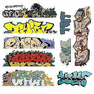 Blair Line 1249 N Scale Mega Set Modern "Tagger" Graffiti Decals -- #6 pkg(9)