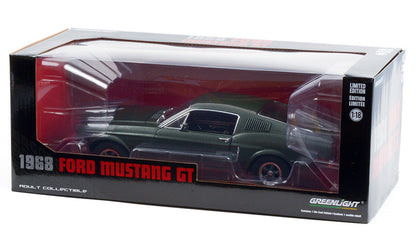 Greenlight 13615 1/18 1968 Ford Mustang GT Fastback, Highland Green