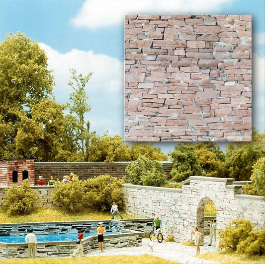 Busch 7423 HO Scale Sandstone Sheets (2)
