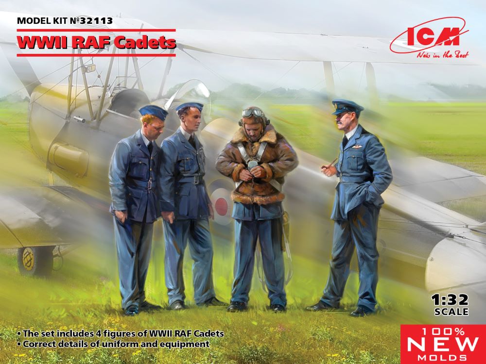 ICM Models 32113 1/32 WWII RAF Cadets (4)