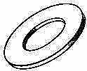 Kadee 1701 All Scale 2-56 Stainless Steel Washers -- pkg(12)