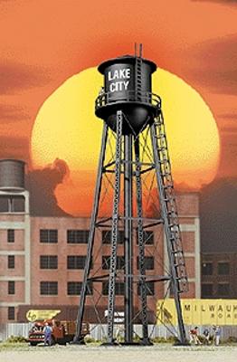 Walthers Cornerstone 933-2825 HO Scale City Water Tower - Assembled - Black