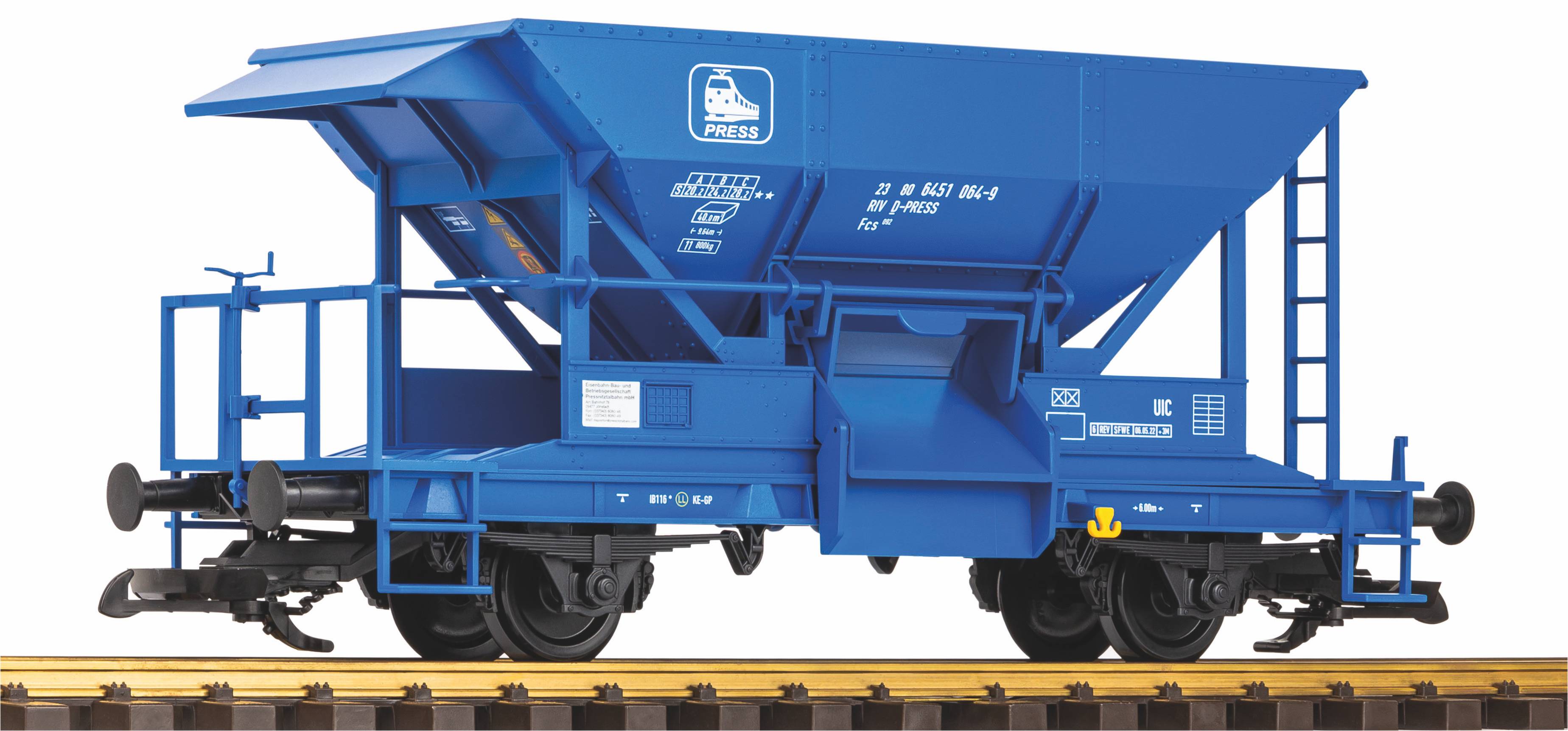 Piko 37853 G Scale Press VI Self-Unloading Hopper