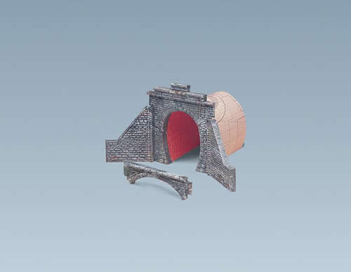 Faller 120559 HO Scale Tunnel Portals -- High Clearance - Steam Era