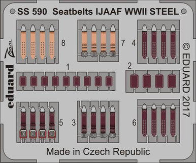 Eduard SS590 1/72 Seatbelts IJAAF WWII Steel