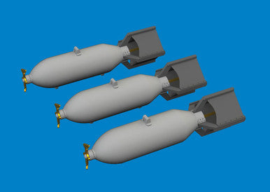 Eduard 6481083 1/48 P-40 100lb M30 US Bombs PRINT Brassin for EDUARD