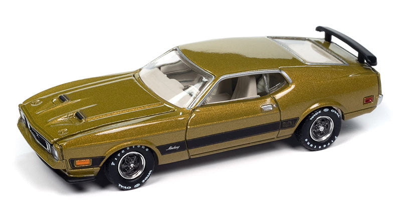 Auto World AWSP173-A 1/64 1973 Ford Mustang Mach 1 Diecast Car Model