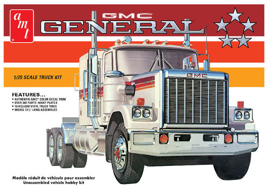 AMT 1272 1/25 1976 GMC General Semi Tractor Model Kit