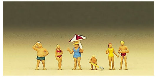 Preiser 88524 Z Scale Krause Family at the Beach Figure Set