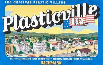 Bachmann 45162 HO Scale Plasticville USA Saloon & Barber Shop