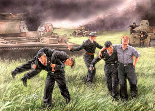 Master Box Models 3536 1/35 German Tank Crew Kursk 1943 Out of the Frying Pan, i