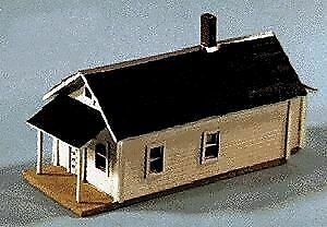 Blair Line 79 N Scale Shotgun House -- Kit - 1 x 3" 2.5 x 7.5cm