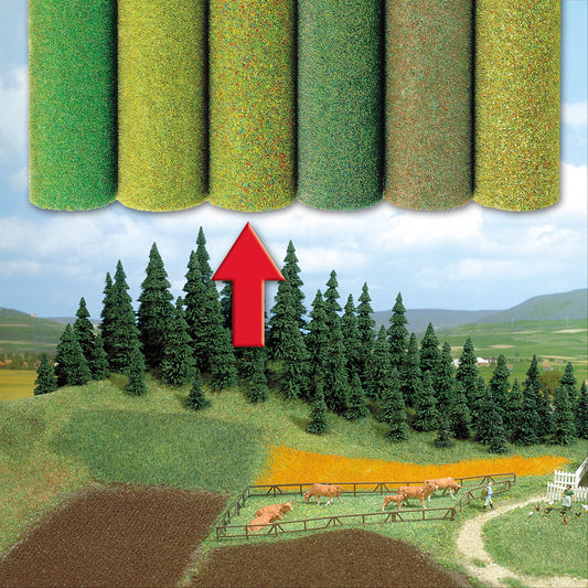 Busch 7222 All Scale Large Grass Mat, Flower Meadow, 100 x 80 cm