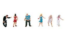 Walthers SceneMaster 949-6080 HO Zombies Figures pkg(6)