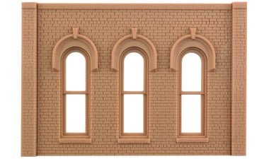 Design Preservation Models 90102 O Scale Modular Walls -- Arched Window Walls pkg(2)