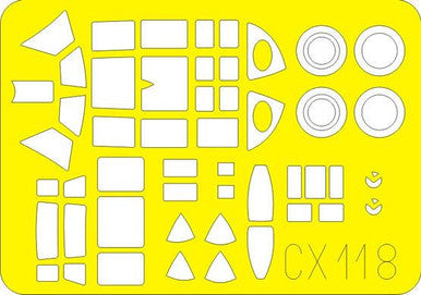 Eduard CX118 1/72 Mask J1N Gekko/Irving for Fujimi Canopy Mask Set