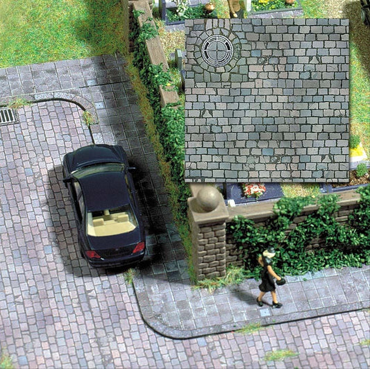 Busch 7417 HO Scale Cobblestone Street Sheets (2)