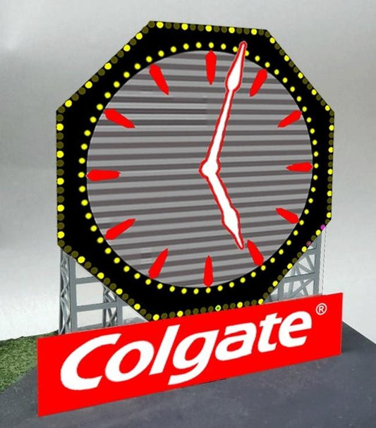 Miller Engineering 883251 HO/O Scale Colgate Clock Billboard