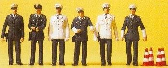 Preiser 10422 HO Scale People Working Policemen Era III