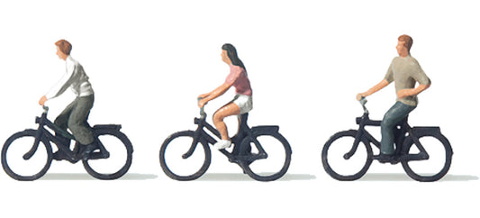 Preiser 79089 N Scale Cyclists Figure Set
