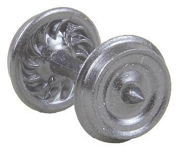 Kadee 718 HOn3 Scale 26" Ribbed-Back Wheels pkg(8)