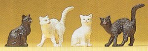 Preiser 47063 1/25 Scale Domestic Animal Figures, 1/24 - 1/25 Scale