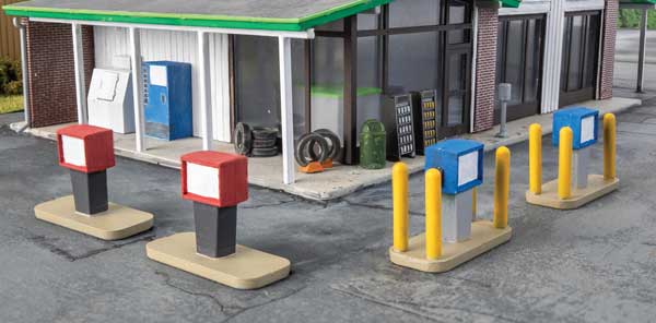 Walthers Cornerstone 933-3545 HO Scale Gas Station Details -- Kit