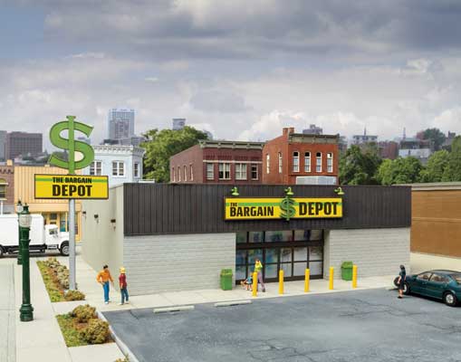 Walthers Cornerstone 933-4113 HO Scale The Bargain Depot - Kit