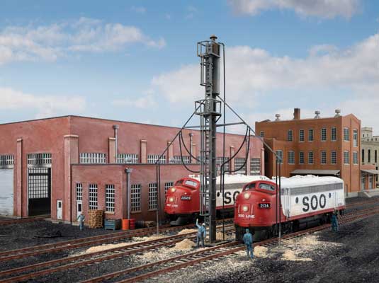 Walthers Cornerstone 933-4160 HO Scale Diesel Service Facility Sanding Tower -- Kit - 5-7/32 x 25/32 x 7"  13.2 x 2 x 17.9cm