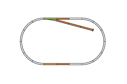 Piko 55311 HO Scale Roadbed A-Track Set B