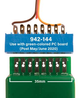 Walthers 942-144 All Scale Walthers Layout Control System -- Edge Connector for Tortoise(TM) Switch Machine w/Green PC Board pkg(2)