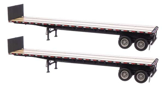 Walthers SceneMaster 2703 HO 40' Flatbed Trailer Black