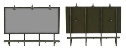 Walthers SceneMaster 4253 HO Wall-Mounted Billboards Kit pkg(3)