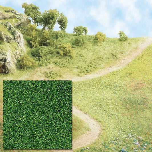 Busch 7053 A Scale Grass Scatter Material Ground Cover -- Medium Green